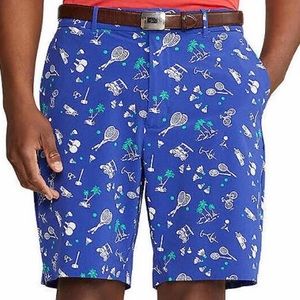 Polo Ralph Lauren Golf Classic-Fit Performance Stretch 9" Inseam Shorts Blue 34